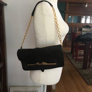 Rachel Zoe Black Shoulder Bag and Clutch